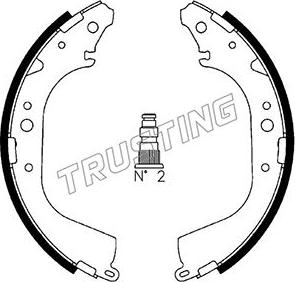 Trusting 115.288 - Комплект спирачна челюст vvparts.bg