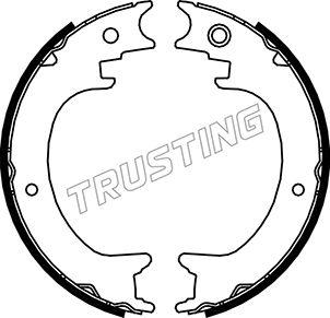 Trusting 110.339 - Комплект спирачна челюст, ръчна спирачка vvparts.bg