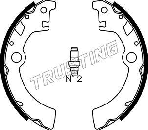 Trusting 111.242 - Комплект спирачна челюст vvparts.bg