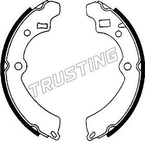 Trusting 111.232 - Комплект спирачна челюст vvparts.bg
