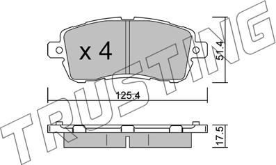 BENDIX Braking BPD1577 - Комплект спирачно феродо, дискови спирачки vvparts.bg