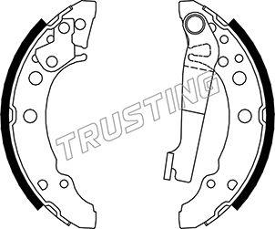 Trusting 124.280 - Комплект спирачна челюст vvparts.bg