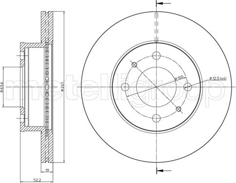 Trusting DF916 - Спирачен диск vvparts.bg