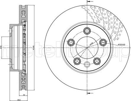 Trusting DF559 - Спирачен диск vvparts.bg