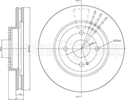 Trusting DF512 - Спирачен диск vvparts.bg