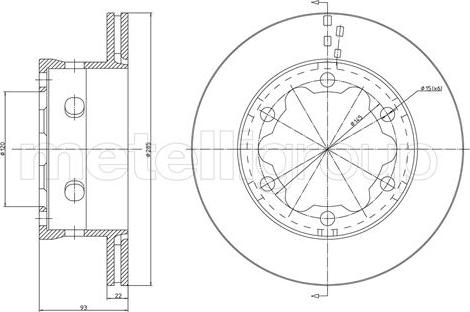 Trusting DF538 - Спирачен диск vvparts.bg