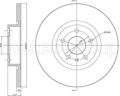 Trusting DF654 - Спирачен диск vvparts.bg