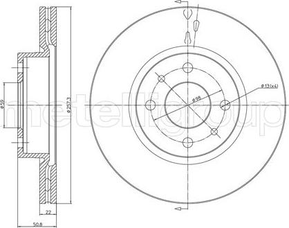 Trusting DF673 - Спирачен диск vvparts.bg