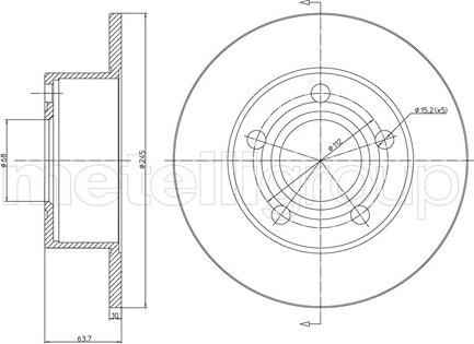 Trusting DF060 - Спирачен диск vvparts.bg