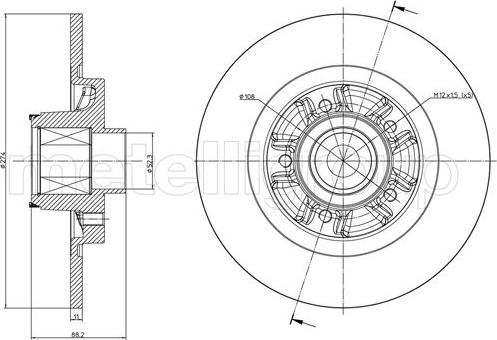 Trusting DF1428A - Спирачен диск vvparts.bg