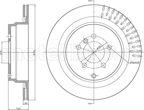 Trusting DF1427 - Спирачен диск vvparts.bg