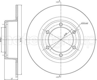 Trusting DF1559 - Спирачен диск vvparts.bg