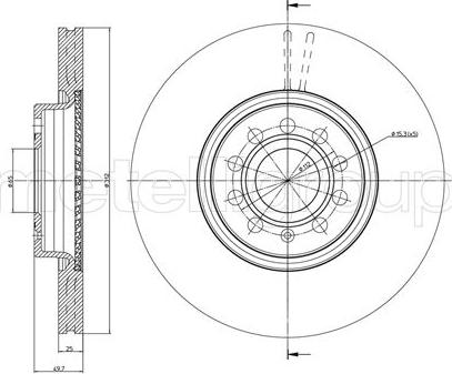 Trusting DF1069 - Спирачен диск vvparts.bg