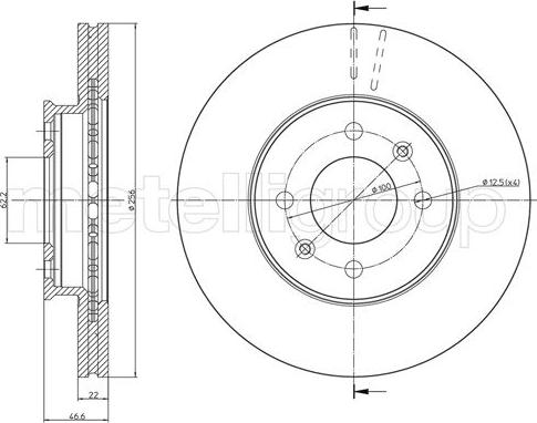 Trusting DF1013 - Спирачен диск vvparts.bg