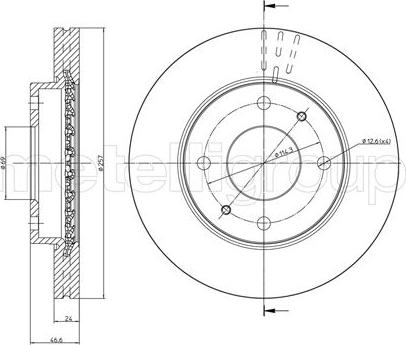 Trusting DF1017 - Спирачен диск vvparts.bg