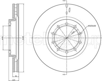 Trusting DF1163 - Спирачен диск vvparts.bg