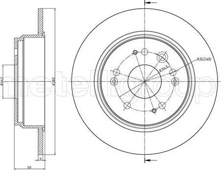 Trusting DF1109 - Спирачен диск vvparts.bg