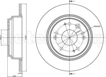 Trusting DF1105 - Спирачен диск vvparts.bg