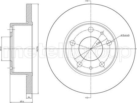 Trusting DF1115 - Спирачен диск vvparts.bg