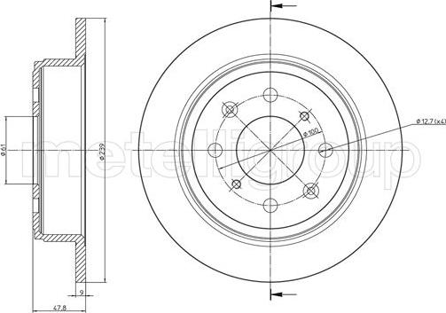 Trusting DF113 - Спирачен диск vvparts.bg