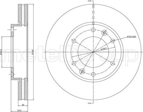 Trusting DF1352 - Спирачен диск vvparts.bg