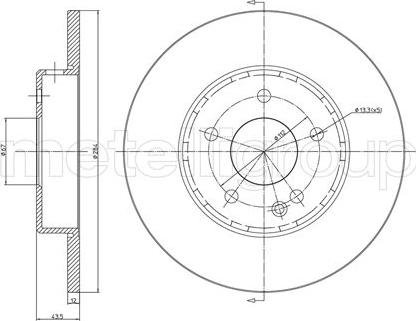 Trusting DF131 - Спирачен диск vvparts.bg