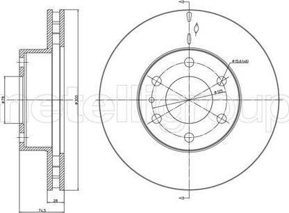 Trusting DF1253 - Спирачен диск vvparts.bg