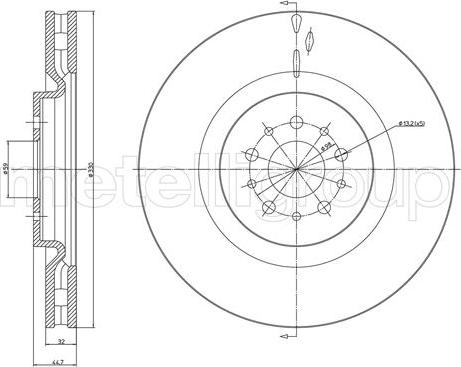 Trusting DF1215 - Спирачен диск vvparts.bg