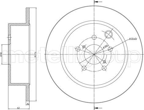 Trusting DF1701 - Спирачен диск vvparts.bg