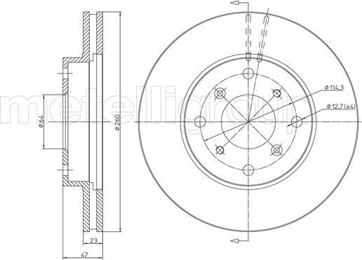 Trusting DF354 - Спирачен диск vvparts.bg