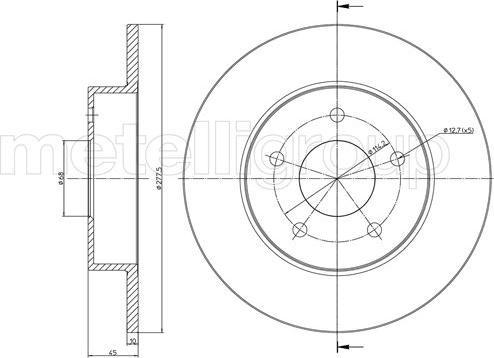 Trusting DF375 - Спирачен диск vvparts.bg