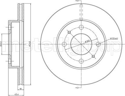 Trusting DF295 - Спирачен диск vvparts.bg