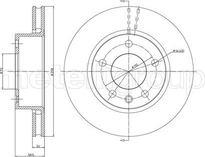 Trusting DF252 - Спирачен диск vvparts.bg