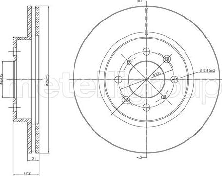 Trusting DF261 - Спирачен диск vvparts.bg