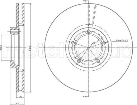 Trusting DF268 - Спирачен диск vvparts.bg