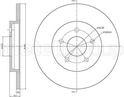 Trusting DF748 - Спирачен диск vvparts.bg