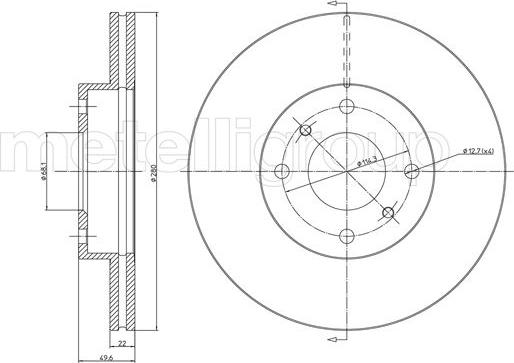 Trusting DF722 - Спирачен диск vvparts.bg