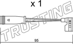 Trusting SU.164 - Предупредителен контактен сензор, износване на накладките vvparts.bg