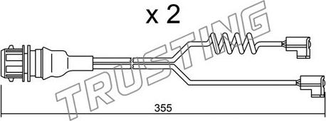 Trusting SU.181K - Предупредителен контактен сензор, износване на накладките vvparts.bg