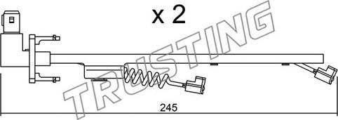 Trusting SU.183K - Предупредителен контактен сензор, износване на накладките vvparts.bg