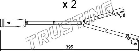 Trusting SU.174K - Предупредителен контактен сензор, износване на накладките vvparts.bg