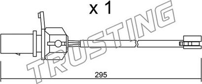 Trusting SU.331 - Предупредителен контактен сензор, износване на накладките vvparts.bg