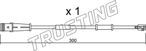 Trusting SU.320 - Предупредителен контактен сензор, износване на накладките vvparts.bg