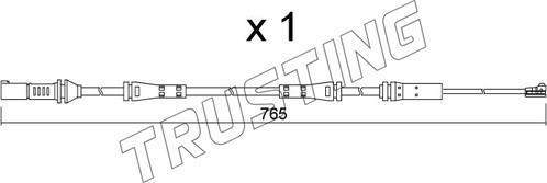 Trusting SU.372 - Предупредителен контактен сензор, износване на накладките vvparts.bg