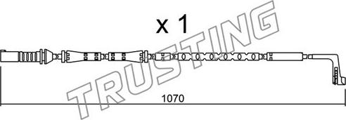 Trusting SU.285 - Предупредителен контактен сензор, износване на накладките vvparts.bg