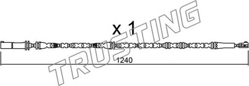 Trusting SU.288 - Предупредителен контактен сензор, износване на накладките vvparts.bg