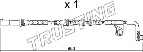 Trusting SU.220 - Предупредителен контактен сензор, износване на накладките vvparts.bg