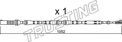 Trusting SU.275 - Предупредителен контактен сензор, износване на накладките vvparts.bg