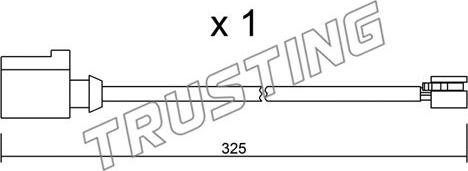 Trusting SU.271 - Предупредителен контактен сензор, износване на накладките vvparts.bg