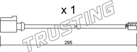 Trusting SU.273 - Предупредителен контактен сензор, износване на накладките vvparts.bg